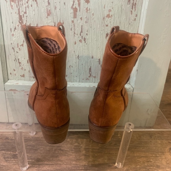 Women’s Code West “Whiskey” brown suede western cowboy boots - Picture 4 of 6